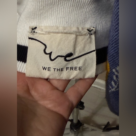 We The Free Blue and Gold Patterned Cardigan - Picture 9 of 15